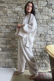 Hush Pillow Cotton Nero Boyfriend Shirt Calico